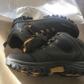 FREE SHIPPING Men Hiking Boots Waterproof Leather Sneakers photo review
