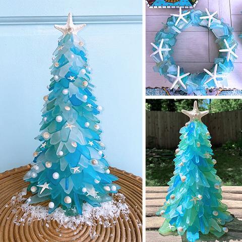 beautiful sea glass christmas trees 7 1