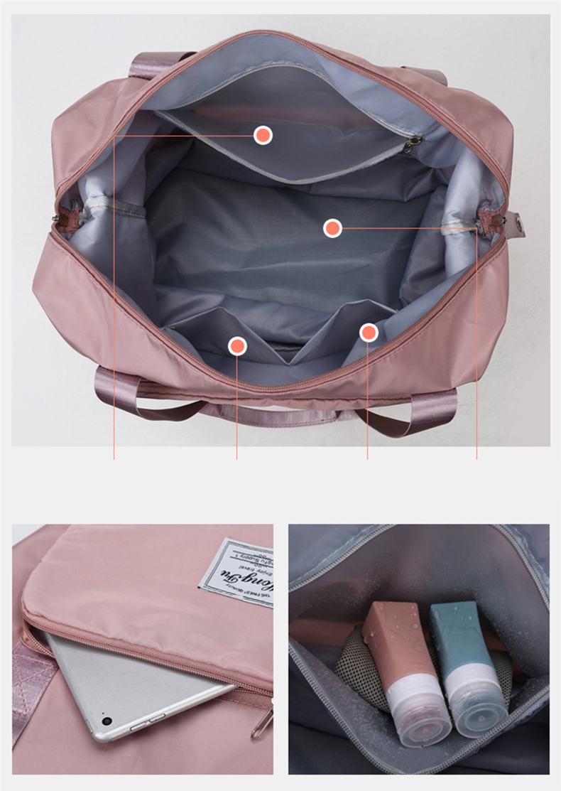 collapsible waterproof large capacity travel handbag 13