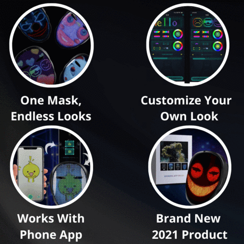 early halloween promotion 50 off halloween led mask 1 1