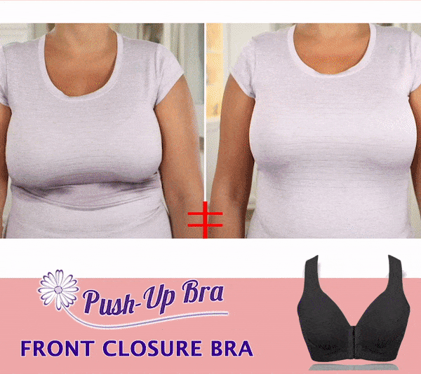 masi bra plus size front closure elastic push up comfort bra 1 2 1