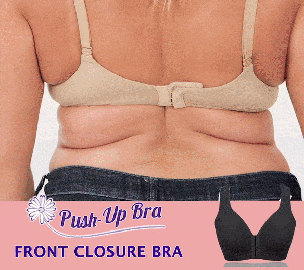 masi bra plus size front closure elastic push up comfort bra 1 4 1