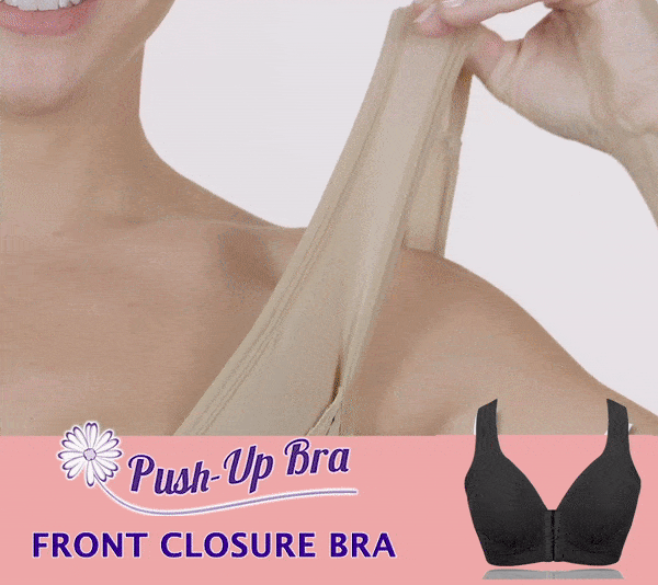 masi bra plus size front closure elastic push up comfort bra 1 6 1