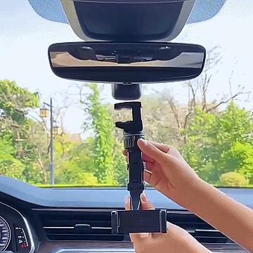 multifunctional rearview mirror phone holder