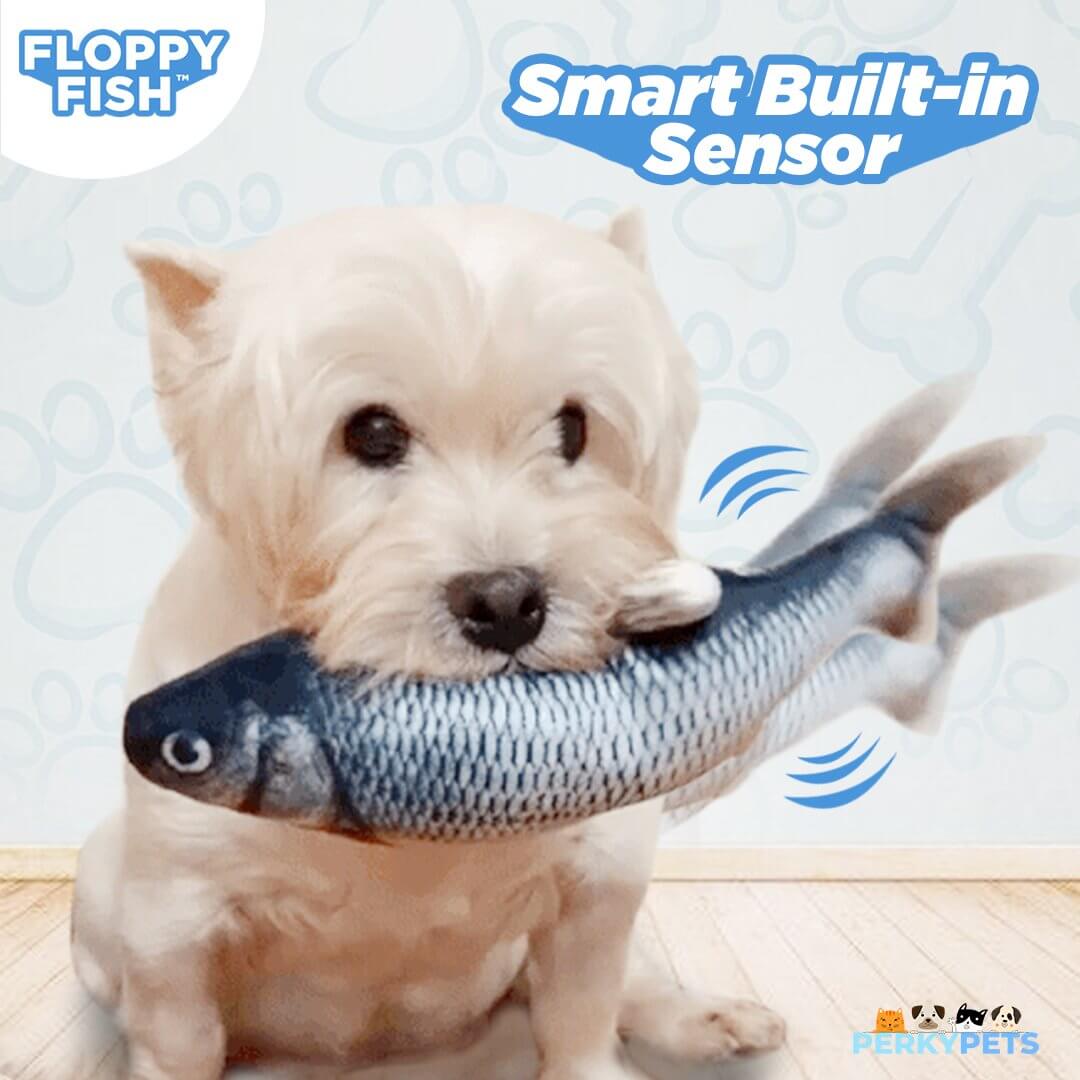 Perky Pets - Floppy Fish ™ Interactive Dog Toy
