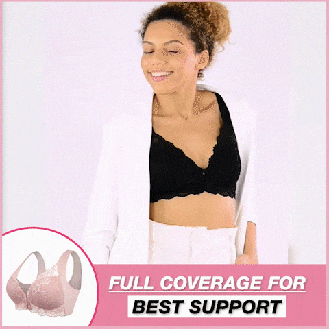 plus size front buckle wireless support 15