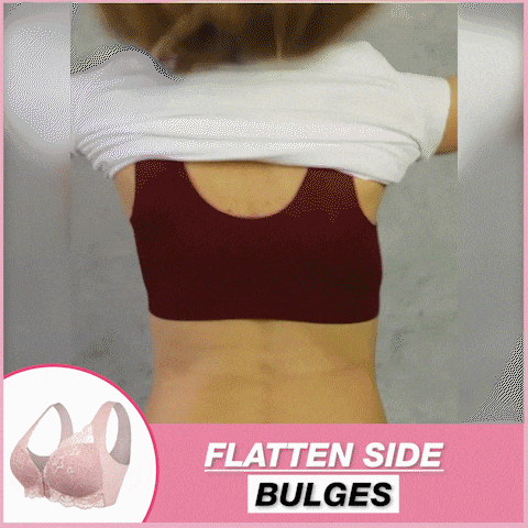 plus size front buckle wireless support 3