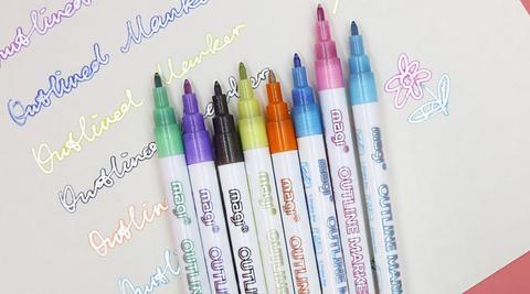 supersquiggles outline marker set 8 pens per set 7 1