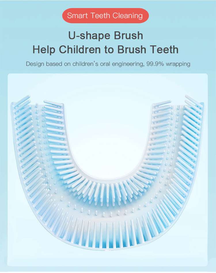 U-shaped children’s toothbrush